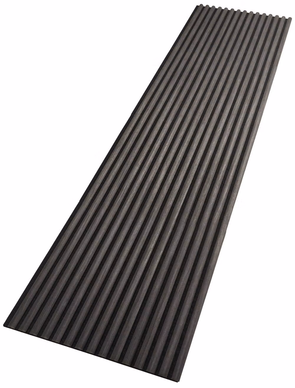 Fuse Acoustic Wooden Reeded Wall Panel in Charcoal Oak, H 240 cm x W 60 cm – 8