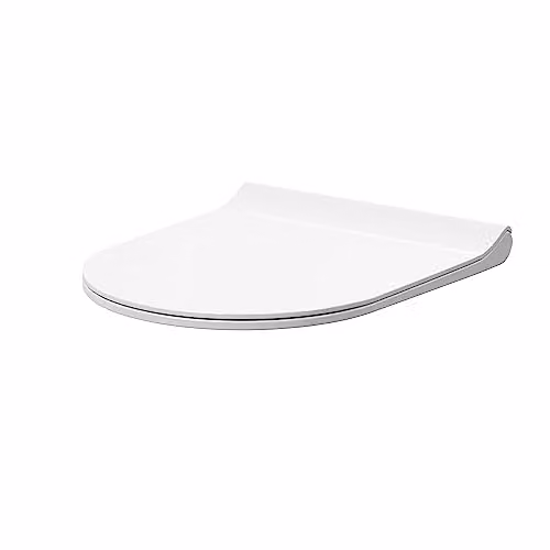 nuie NCG398 Round Soft Close Top Fix Sandwich Toilet Seat, White, W: 42.2 cm, D: 35.4 cm, H: 17.5 cm
