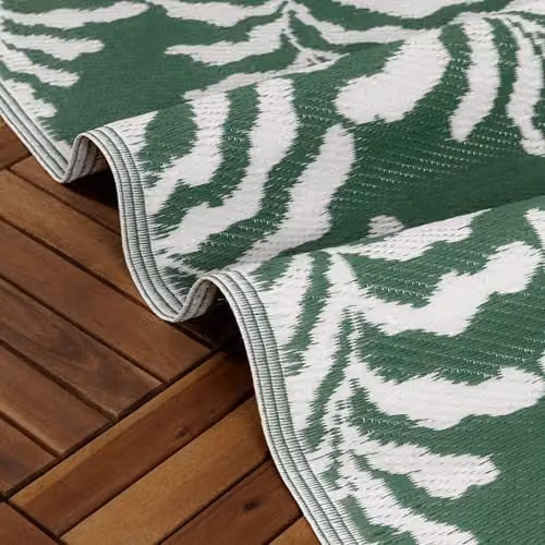 Riva Home Tocorico Reversible Jacquard Woven Floral Rug in Green, W: 120 cm, D: 180 cm – 5