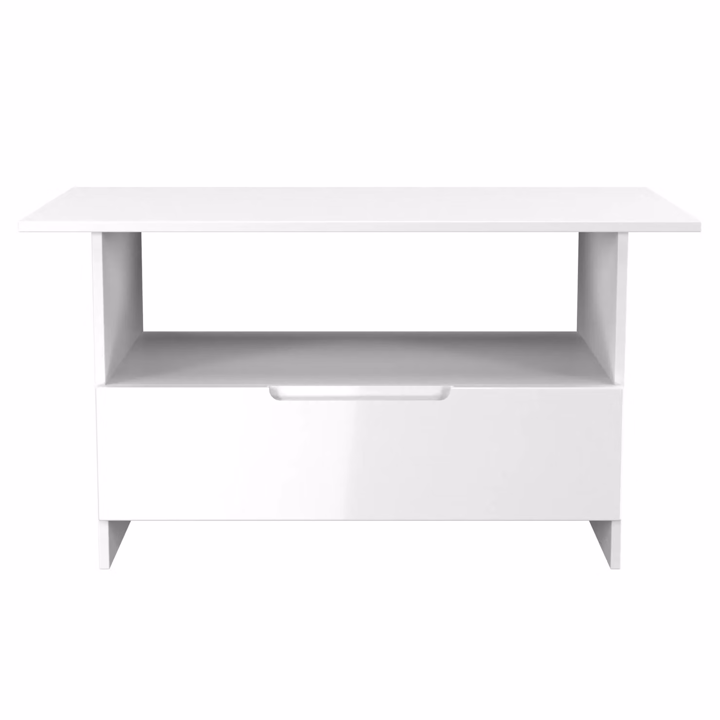 Lucca 2 U Ready Assembled Bottom Drawer Coffee Table in White – 2