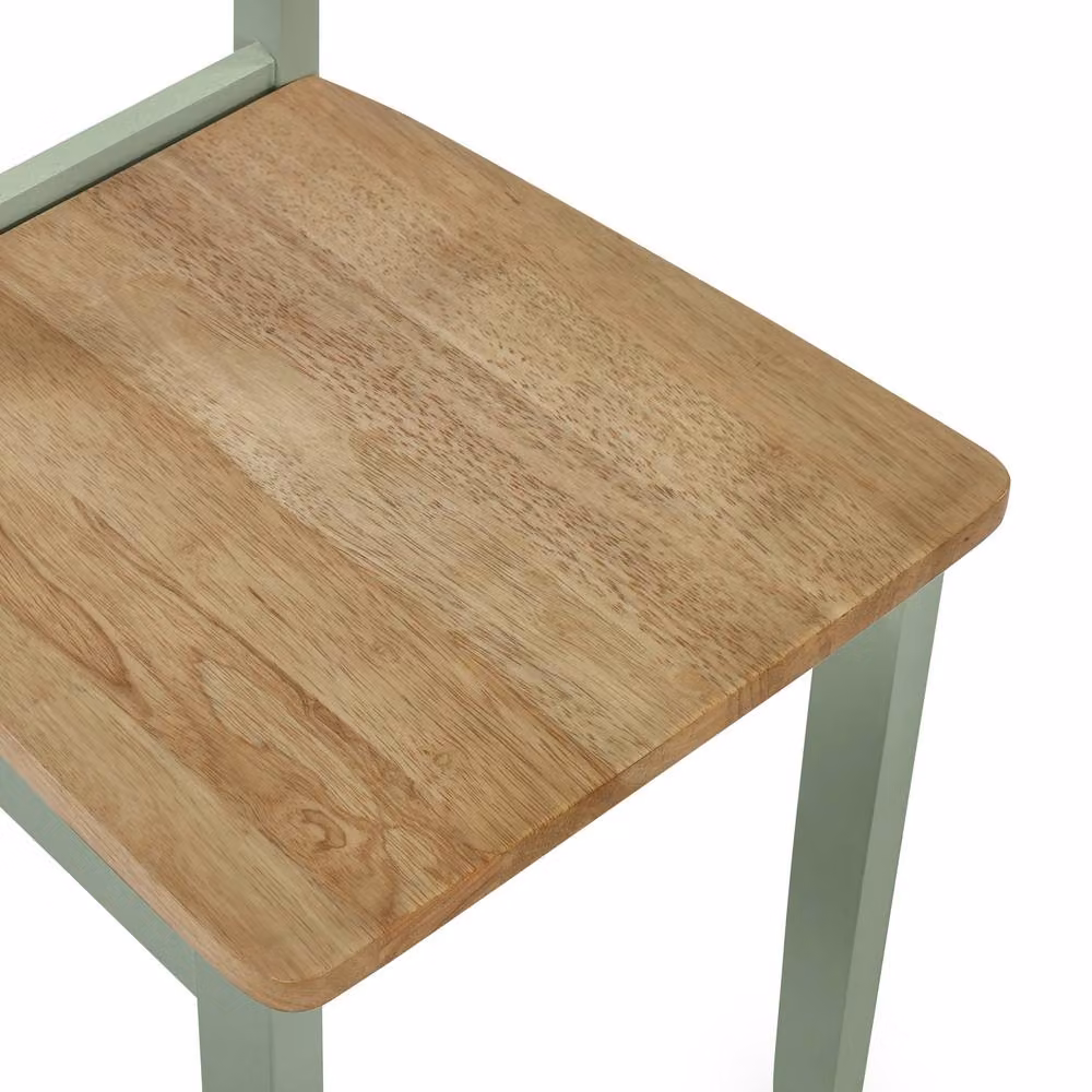 Cheshire Westbury Elegant Sage Green and Natural Dining Chairs - Set of 2 – 3