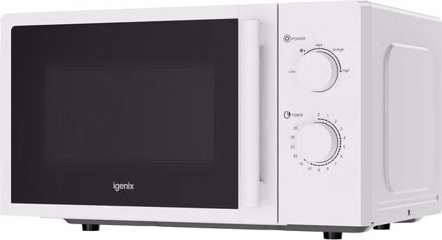 Igenix Solo Manual Microwave, 20 Litre, 800 Watt, White