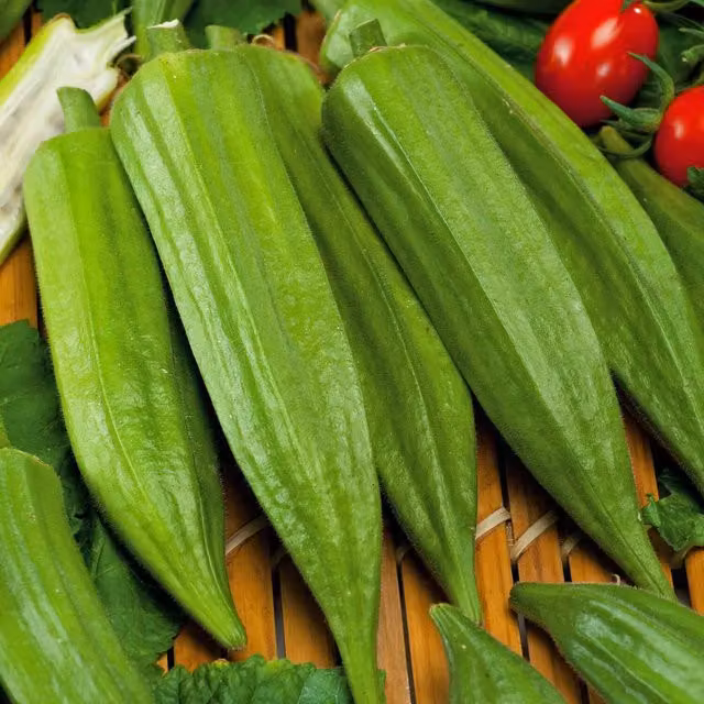 Marshalls Okra Seeds (Bhindi), Green, 8 Seeds