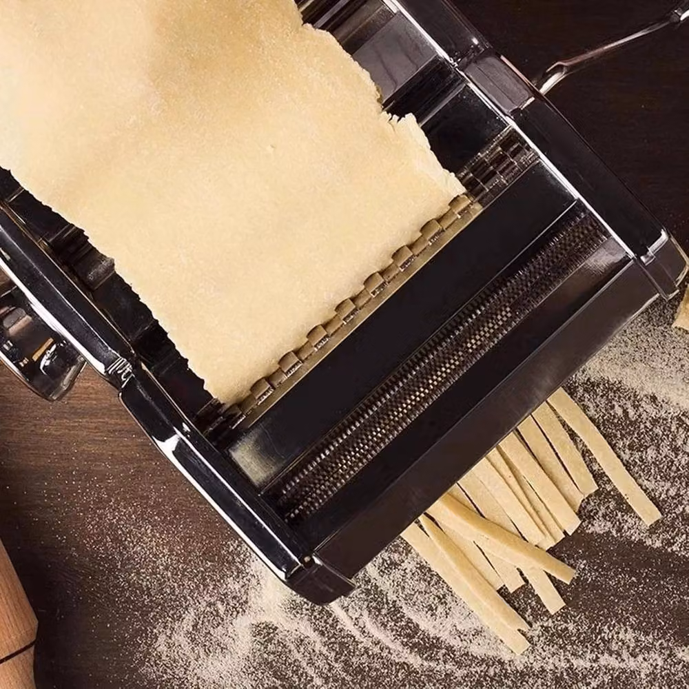 VOGREX 9-Setting Stainless Steel Manual Pasta Maker in Silver – 3