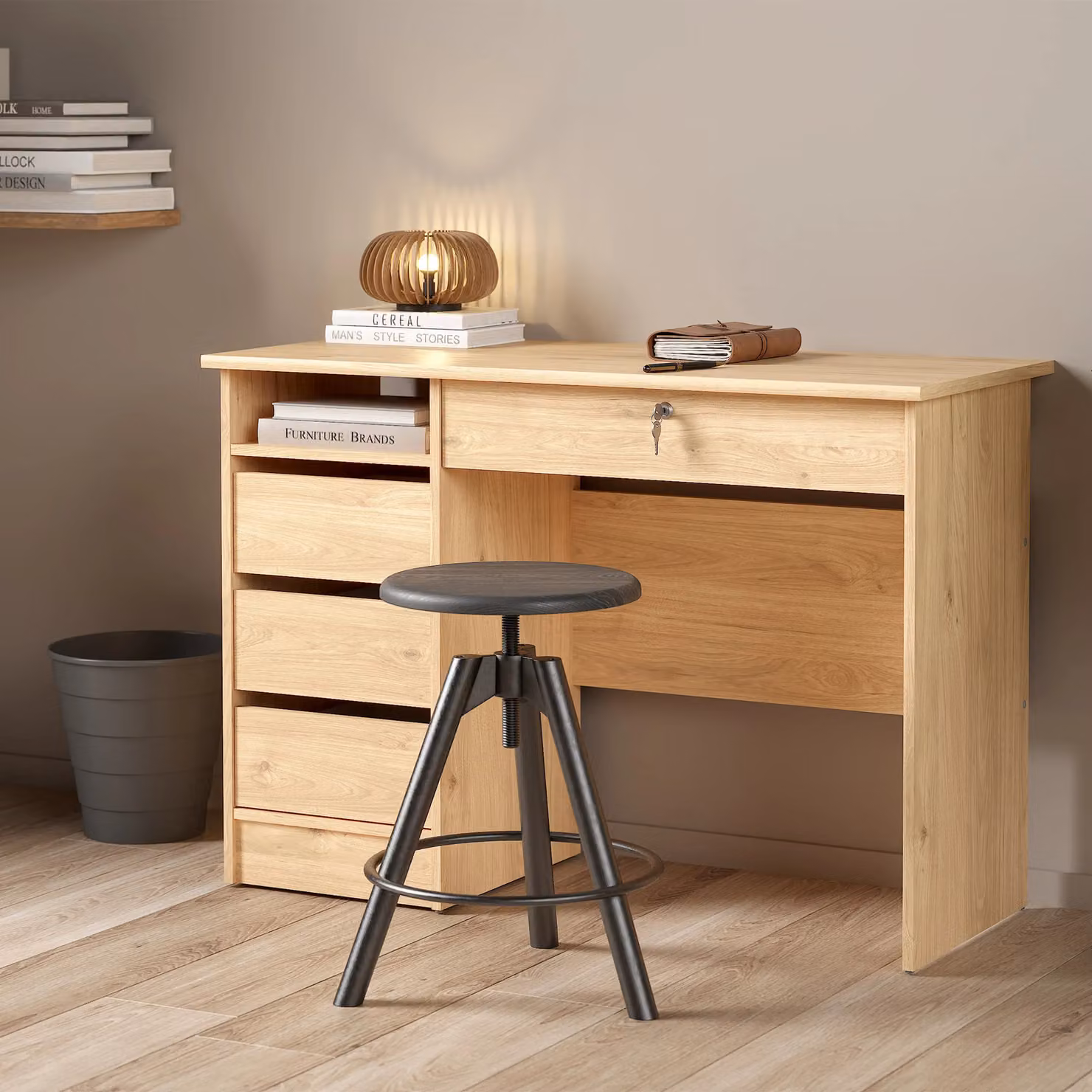 Furniture To Go Function Plus 4 Drawer Desk in Brown – 3