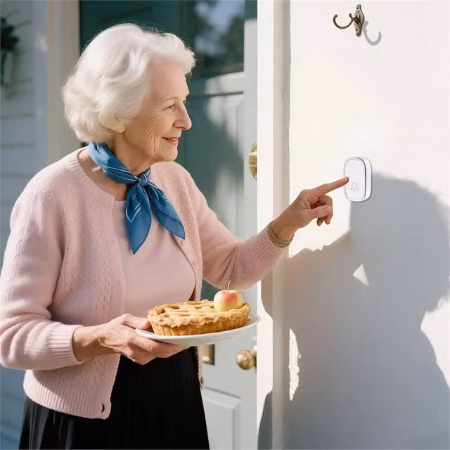 SPETLEK Wireless Mains Plug-in Doorbell in White – 1
