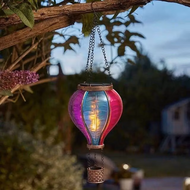 Marco Paul Mini Solar Hanging Hot Air Balloon Garden Light, Multicolour – 1