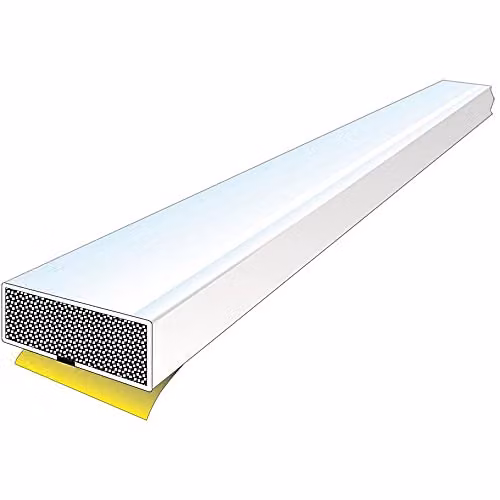 Loops 5 Pack Self-Adhesive Intumescent Fire Safety Door Bottom Seal, White, W: 1050 mm, H: 10 mm, D: 4 mm