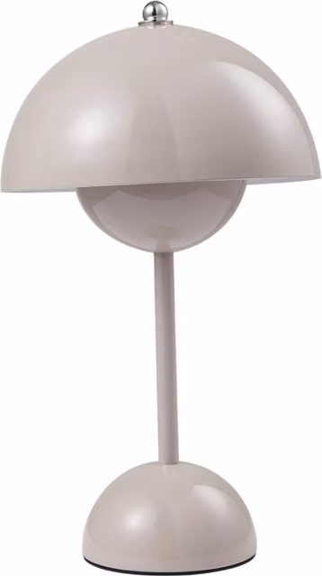 Kidkid Compact Mushroom-Shaped Dimmable Table Lamp in Grayish Orange