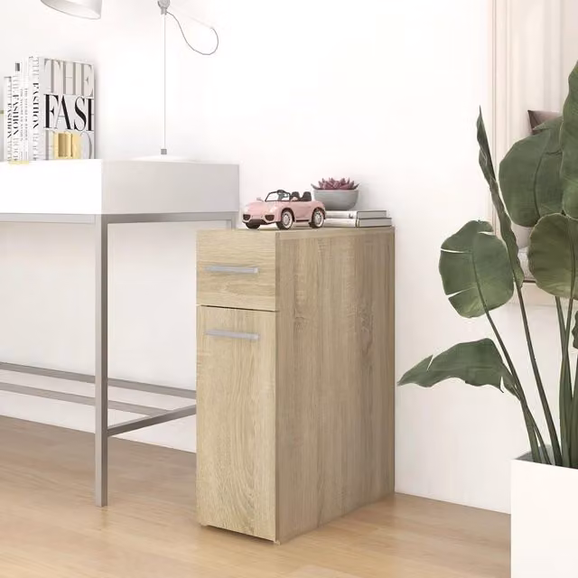 Berkfield Home Apothecary Cabinet in Sonoma Oak Brown, W/D/H: 20 x 45.5 x 60 cm
