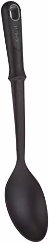 Tefal Comfort Black Heat Resistant and Non-Scratch Plastic Oval Serving Spoon