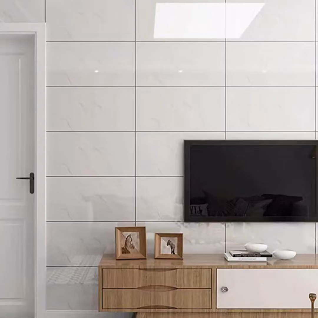 SPETLEK 12 Pack Self Adhesive Marble Look Wall Tiles in White for Kitchen and Bathroom Decor – 2