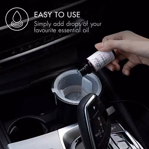 HoMedics Ellia Roam Car Aroma Portable Ultrasonic USB Aromatherapy Diffuser, Black – 5