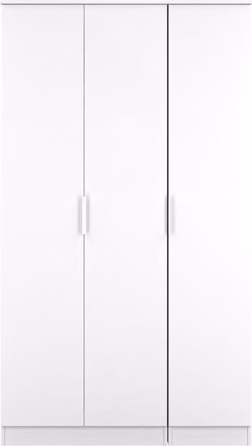 Ready Assembled 2 U Dover 3 Door Wardrobe in White