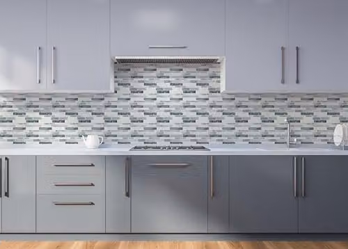 Arthouse Grey Stone Look Glossy Wall Tiles, 5 Tiles Per Pack, W/H: 30.5 x 30.5 cm – 2