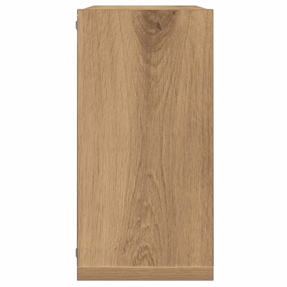 Berkfield Home Artisan Oak Wall Cube Shelves, 6 Piece Set in Brown, W/D/H: 30 x 15 x 30 cm – 5