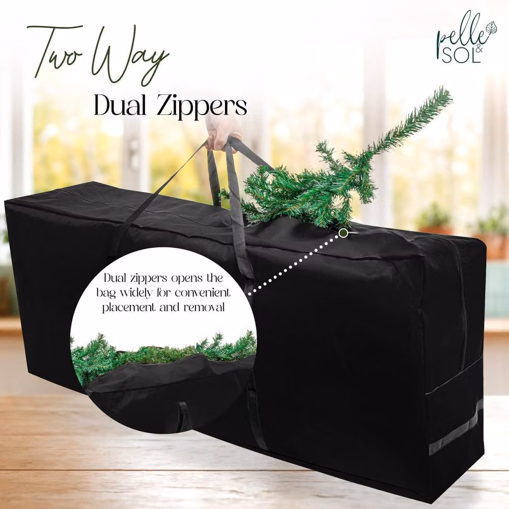 Pelle & Sol Christmas Tree Storage Bag with Handles, Black – 11