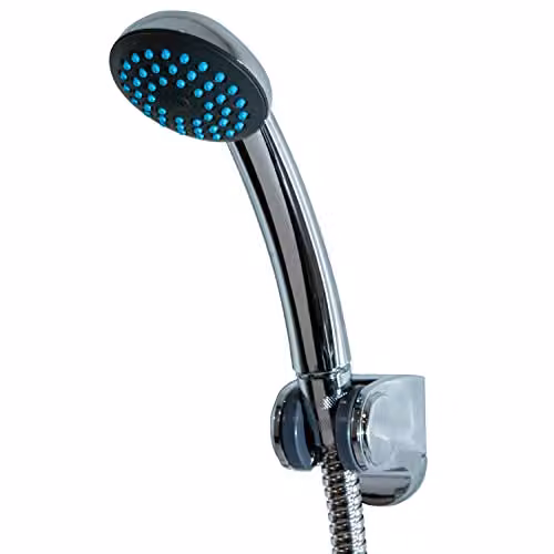 Showerdrape Iso Single Spray Mode Handheld Shower Head in Chrome with Anti-Limescale Feature