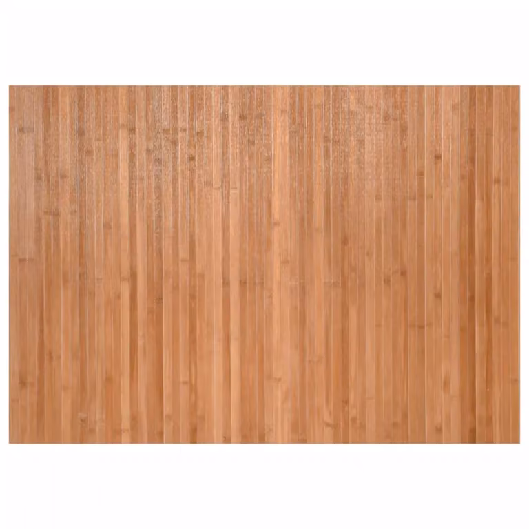 Berkfield Home Rectangular Bamboo Rug in Brown, W: 70 cm, L: 200 cm