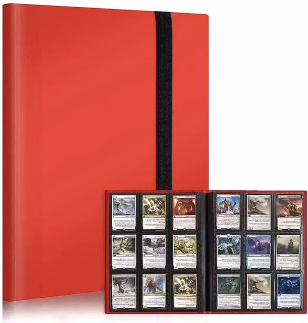 NESTLUNE Red A4 Trading Card Binder Album Folder for 540 Cards – 1