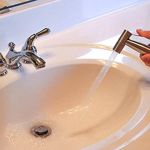 Nes Home Handheld Bidet Toilet Sprayer Jet Kit in Silver Stainless Steel – 3