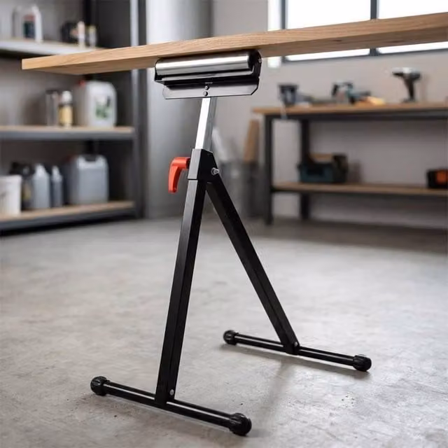 STILVORA Adjustable Folding Support Stand in Black