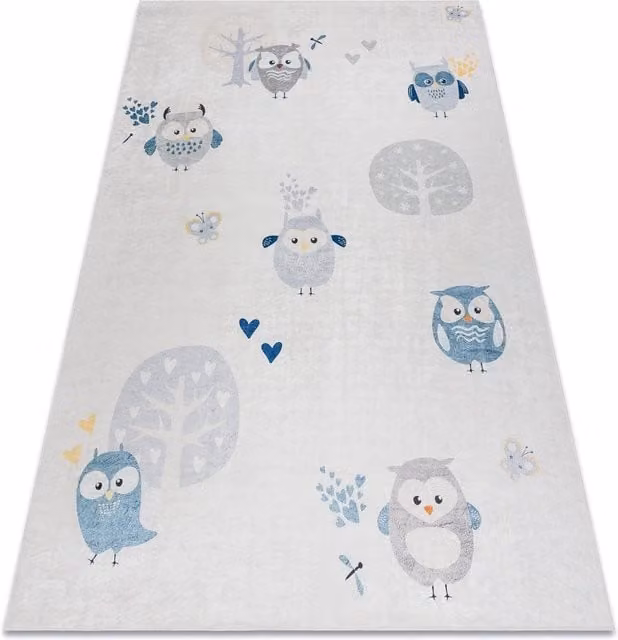 RugsX Bambino Kids Motif Rug in Grey, W: 140 cm, L: 190 cm