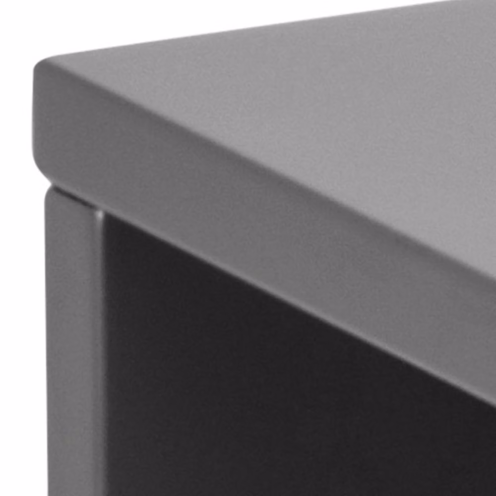Wyld Haus Lincoln Grey Wall Mounted Floating Bedside Table with 1 Soft Close Drawer and Open Shelf, W/D/H: 35 x 22.5 x 32 cm – 3