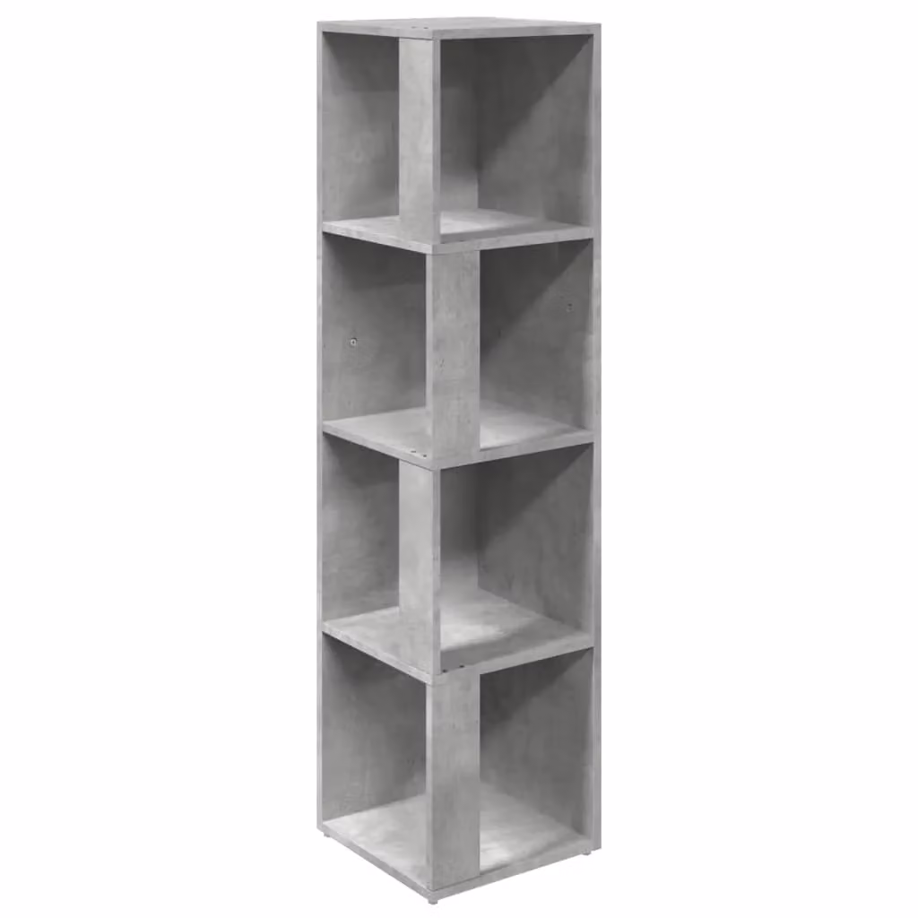 Berkfield Home Modern Corner Cabinet in Grey MDF, W/D/H: 33 x 33 x 132 cm – 2