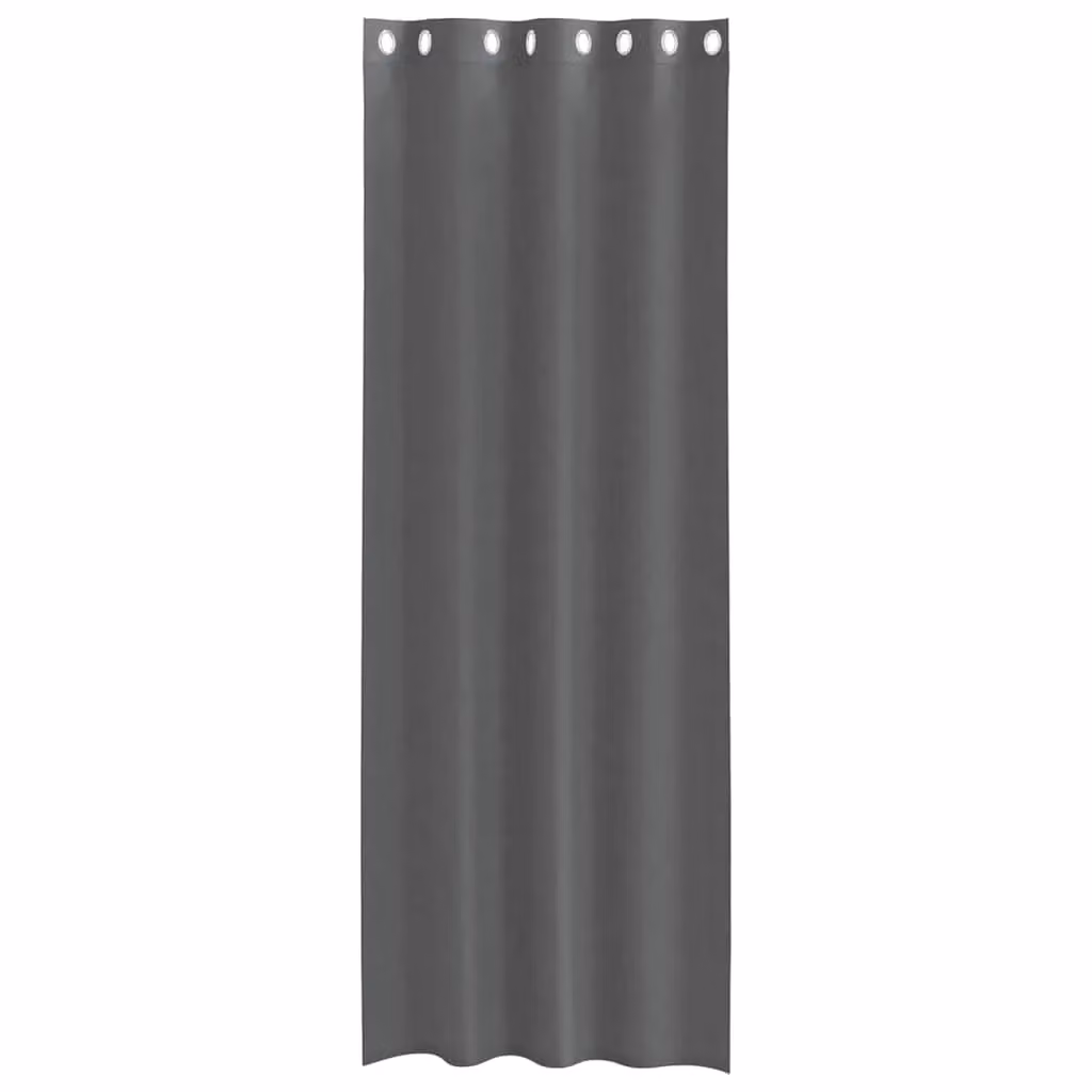 Berkfield Home Voile Curtains with Eyelets, 2 Pack, Grey, W: 140 cm, H: 260 cm – 3