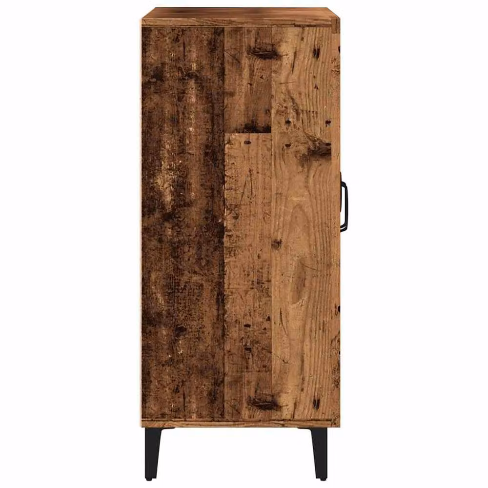 Berkfield Home Industrial Sideboard in Brown Old Wood, W/D/H: 90 x 34 x 80 cm – 4