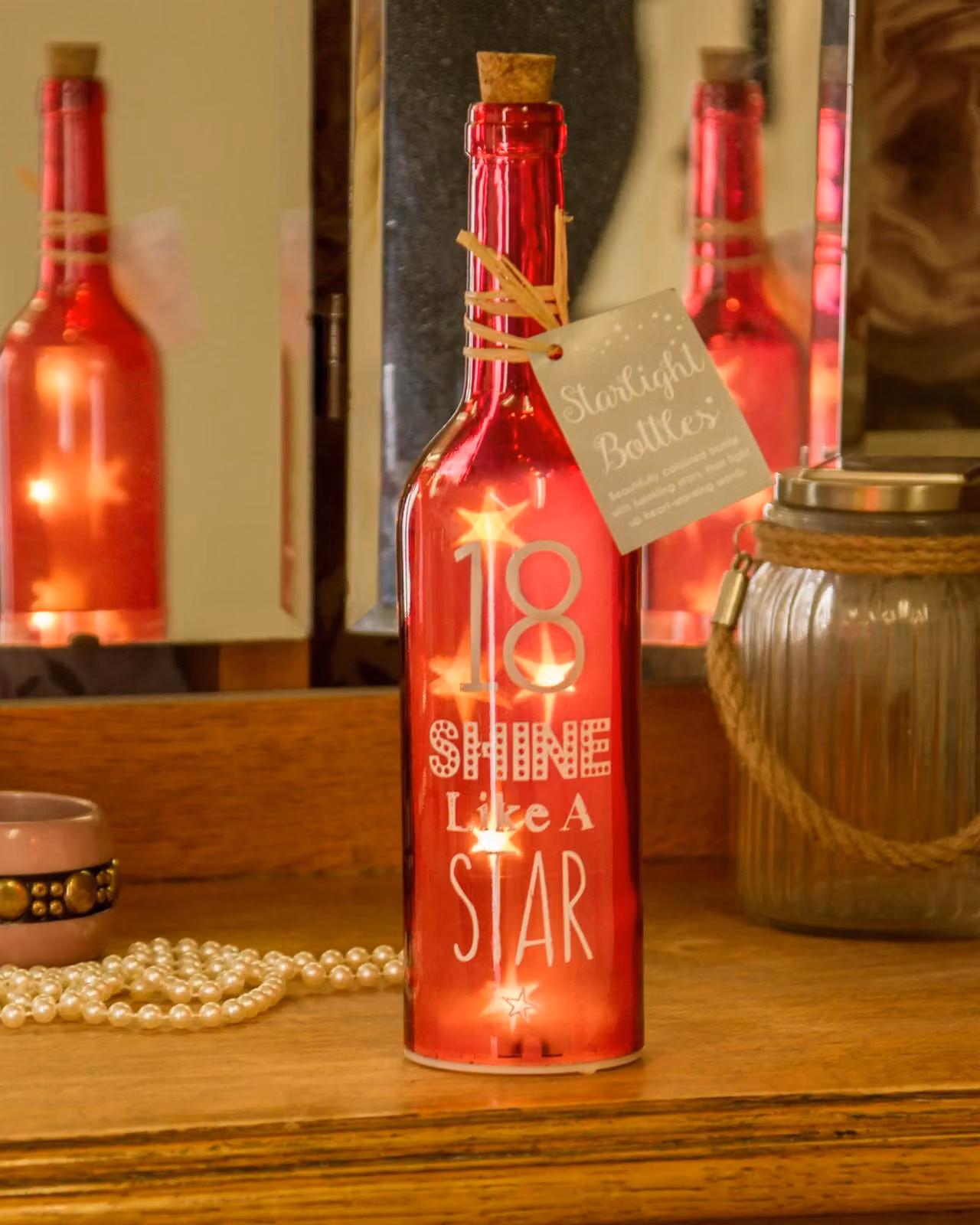 Boxer Gifts SB1218 Light-Up LED 18th Birthday Starlight Glass Bottle, H 29.5 cm x W 6.7 cm – 2
