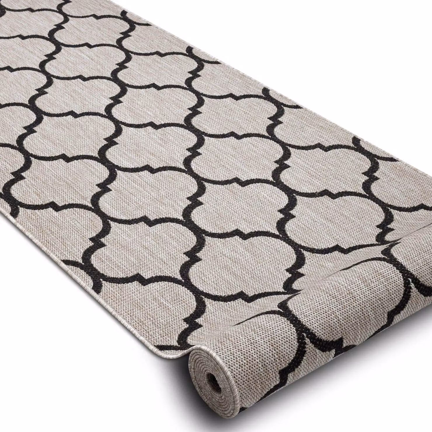 RugsX Floorlux Sisal Runner in Grey, W: 80 cm, L: 410 cm – 2