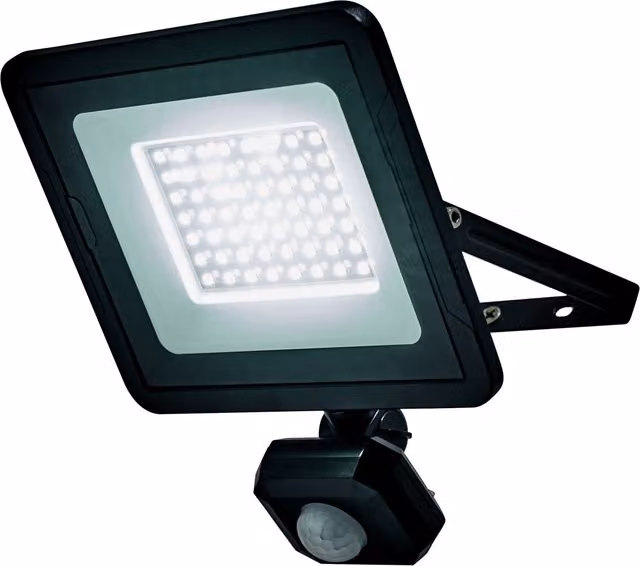 Litecraft Fergus 30W Outdoor LED Flood Light with PIR Motion Sensor, Black