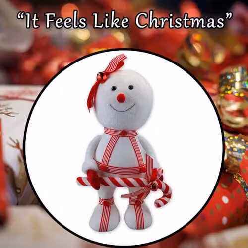 VFM e-Store White Christmas Snowman Tabletop Decoration, W/H: 35 x 17 cm – 7