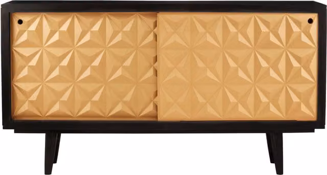 Fifty Five South Malta Mango Wood Sideboard in Gold and Brown