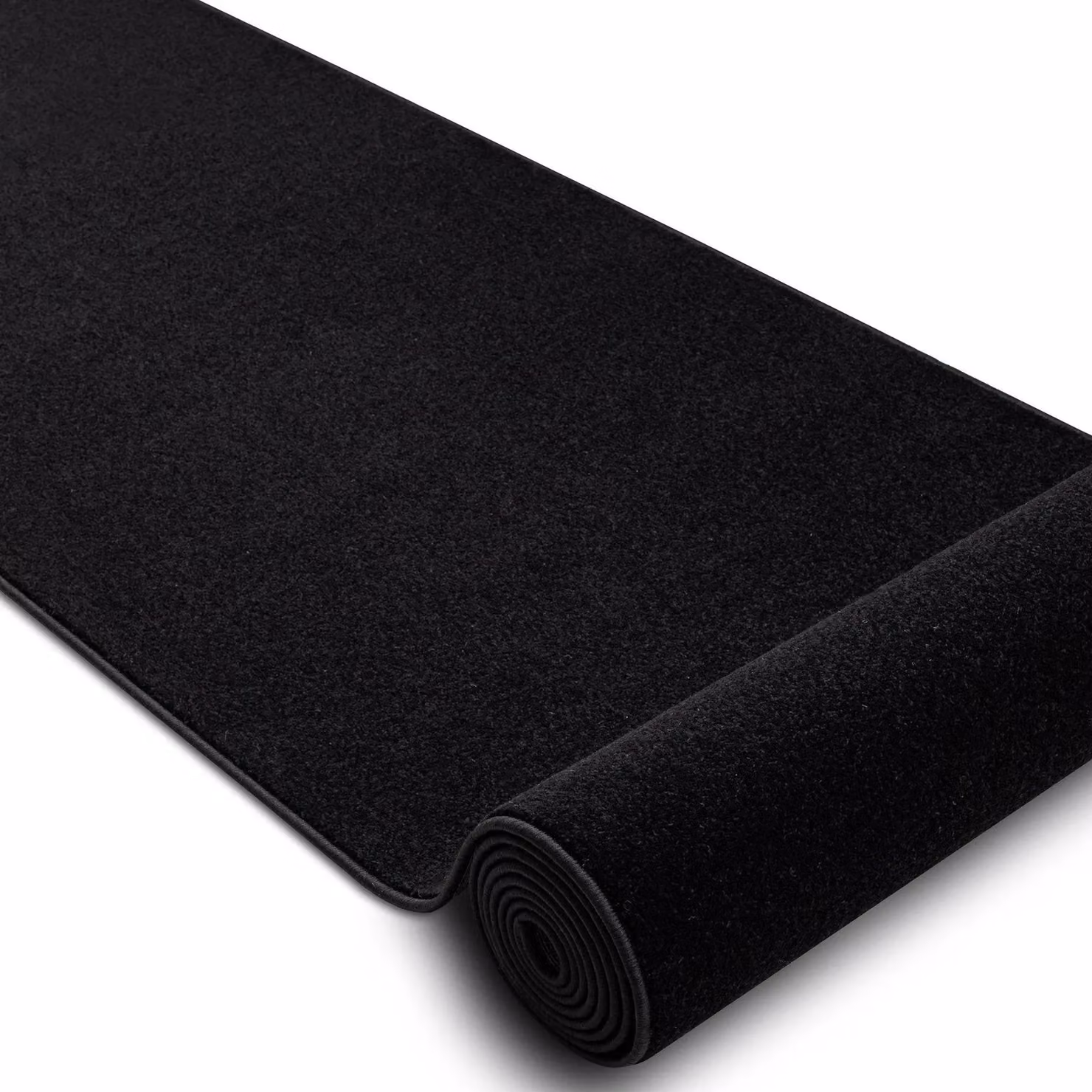 RugsX Karmel Plain Black Rectangular Runner, W: 160 cm, L: 310 cm – 2
