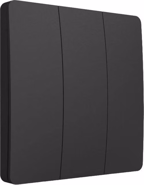 ENER-J 3 Gang Wireless Kinetic Switch in Black – 1