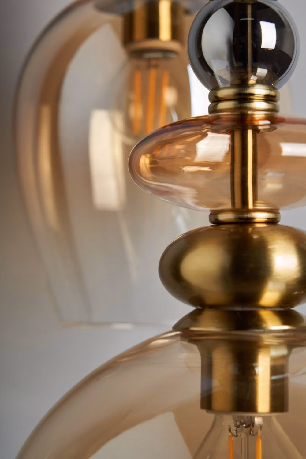 BHS Lighting Seline Champagne Cluster Pendant Ceiling Light in Gold and Brass – 2