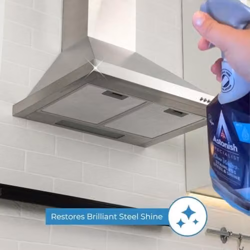 Astonish Specialist Stainless Steel and Shine Spray for Polished Surfaces, Clear, 750ml – 2
