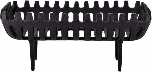 Havendro Cast Iron Fire Grate Log Holder Fireplace Basket in Black
