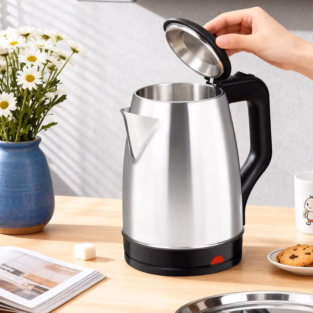 Pawnora 1800W Stainless Steel Electric Kettle, 2L, Silver – 2