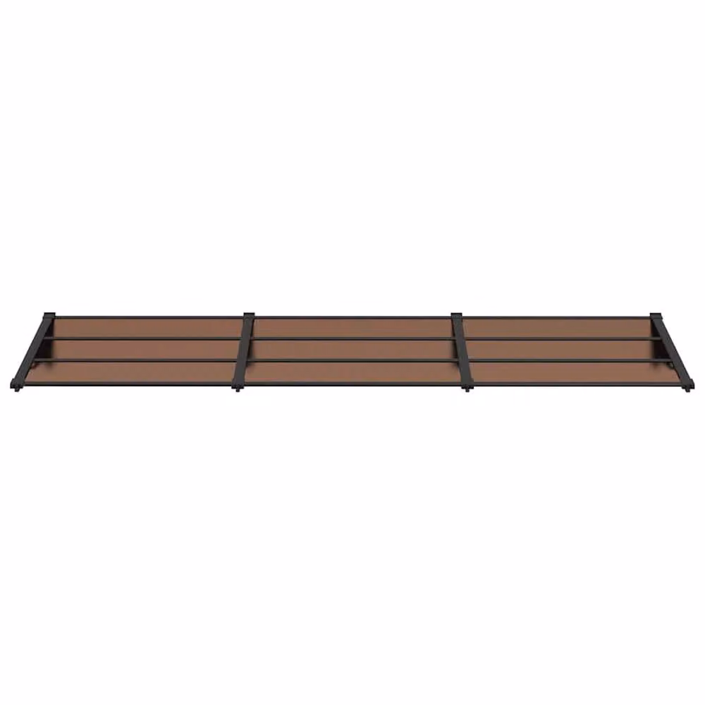 Berkfield Home Black Polycarbonate and Aluminium Door Canopy W: 297.5 cm, D: 90 cm – 3