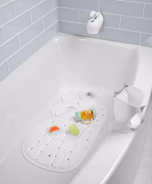 Skip Hop Moby Bath Mat, White, W: 39.4 cm x D: 39.4 cm