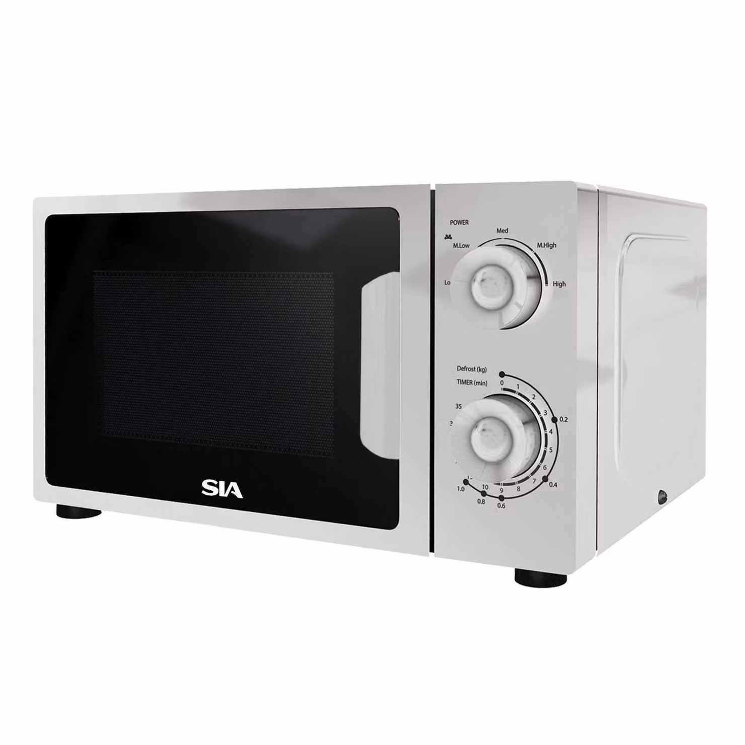 SIA FAM21WH White 20L Solo Freestanding Microwave with 700W Power – 2
