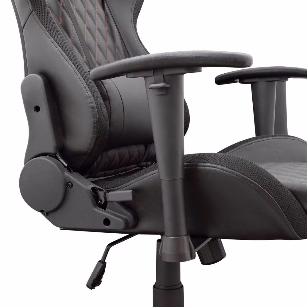 White Shark THUNDERBOLT RGB Gaming Chair in Black and Red with Faux Leather Finish – 1