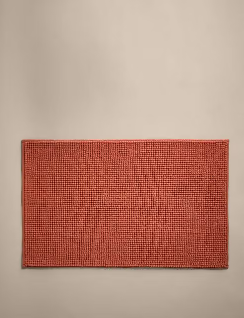 M&S Bobble Bath Mat in Terracotta