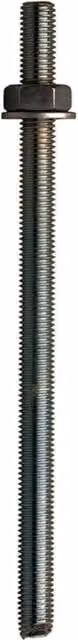 JCP Fixings A4-316 Stainless Steel J-Fix Studs Plain Ended, Black, M8 x 150 mm (Box of 10)