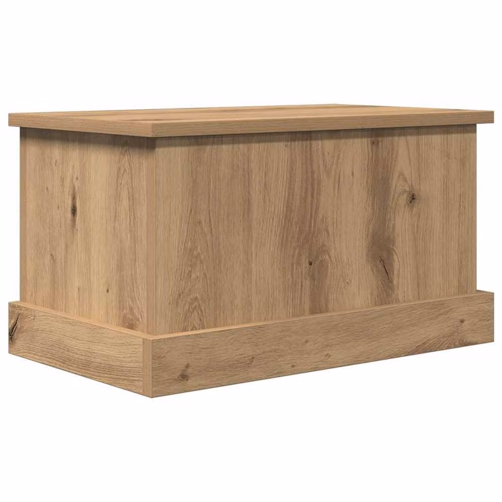 Berkfield Home Artisan Oak Storage Box in Brown, W/D/H: 50 x 30 x 28 cm – 2