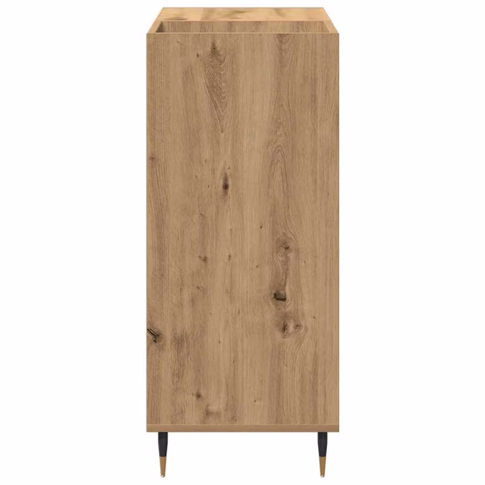 Berkfield Home Artisan Oak Record Cabinet in Brown, W/D/H: 84.5 x 38 x 89 cm – 3